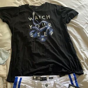 “Watch your step” graphic tee